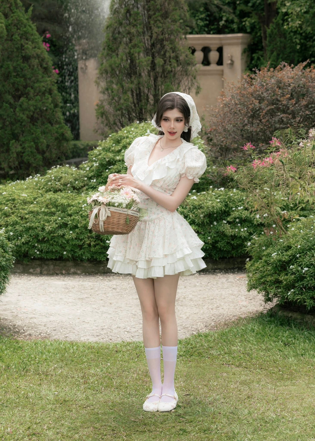 Yuchi dress with turban