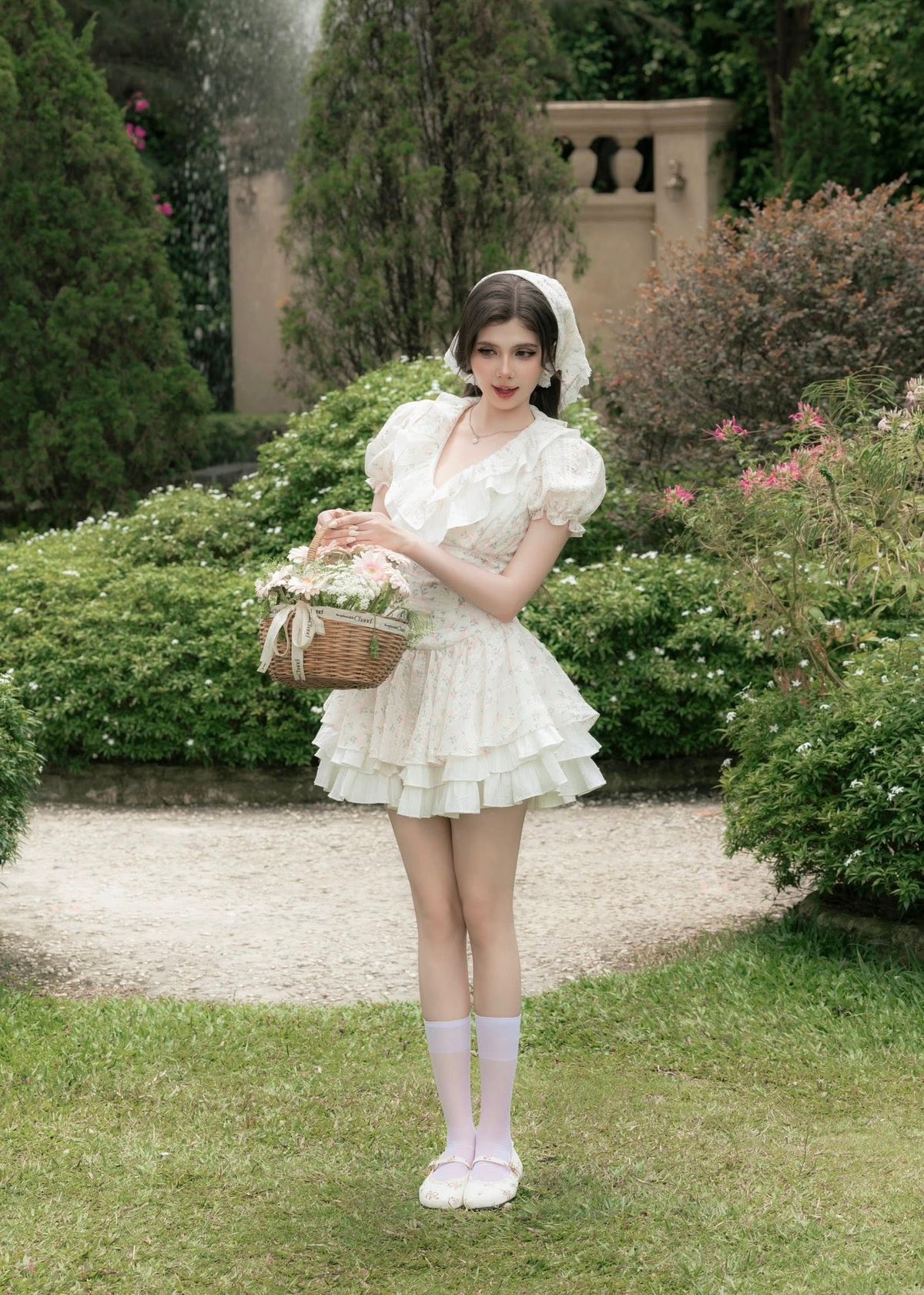 Yuchi dress with turban