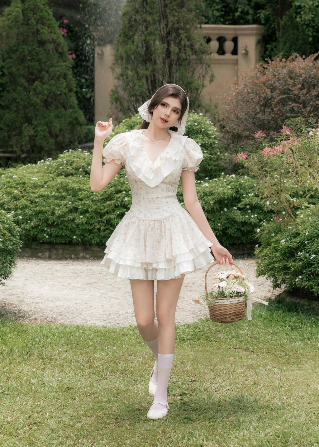 Yuchi dress with turban