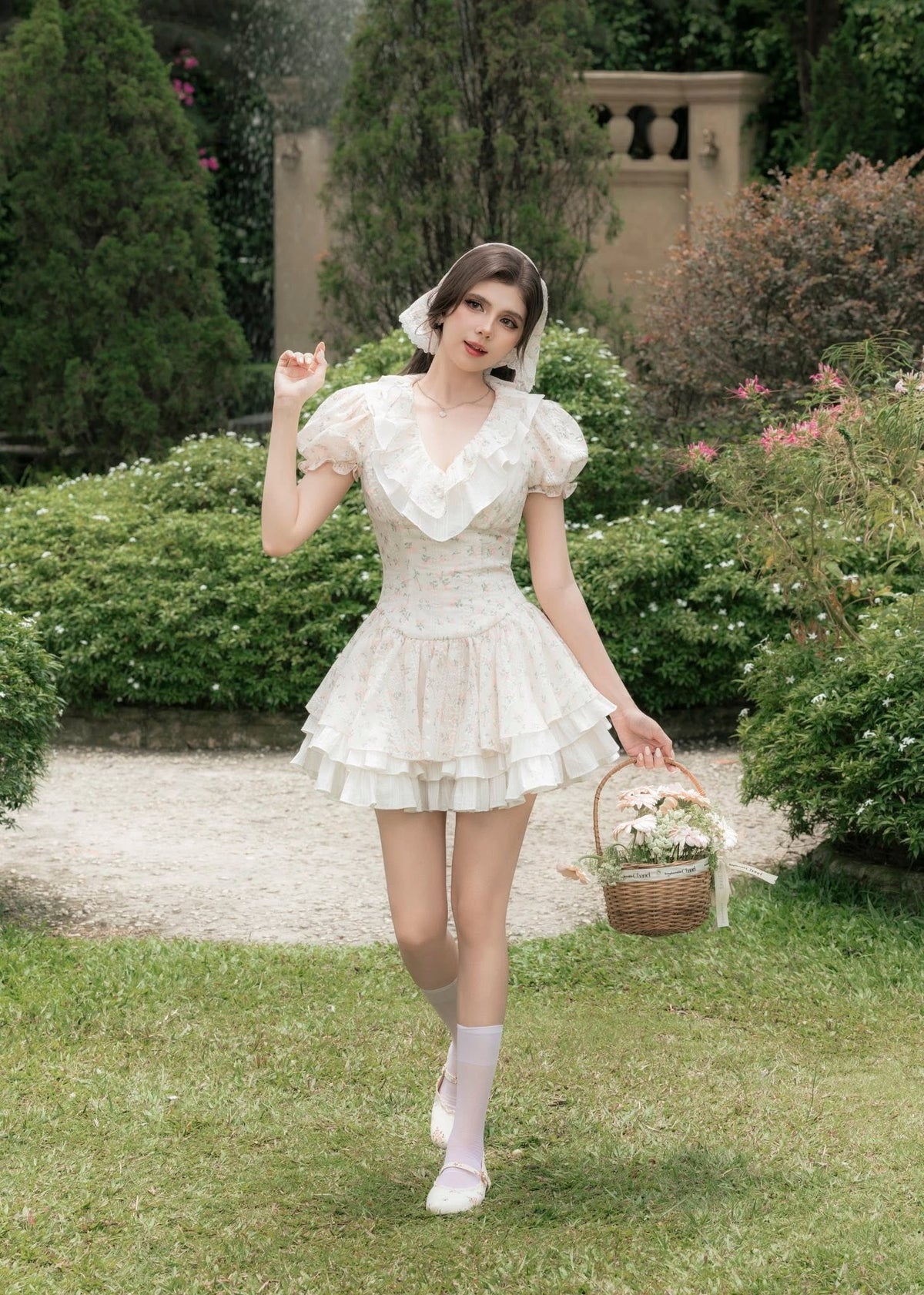 Yuchi dress with turban