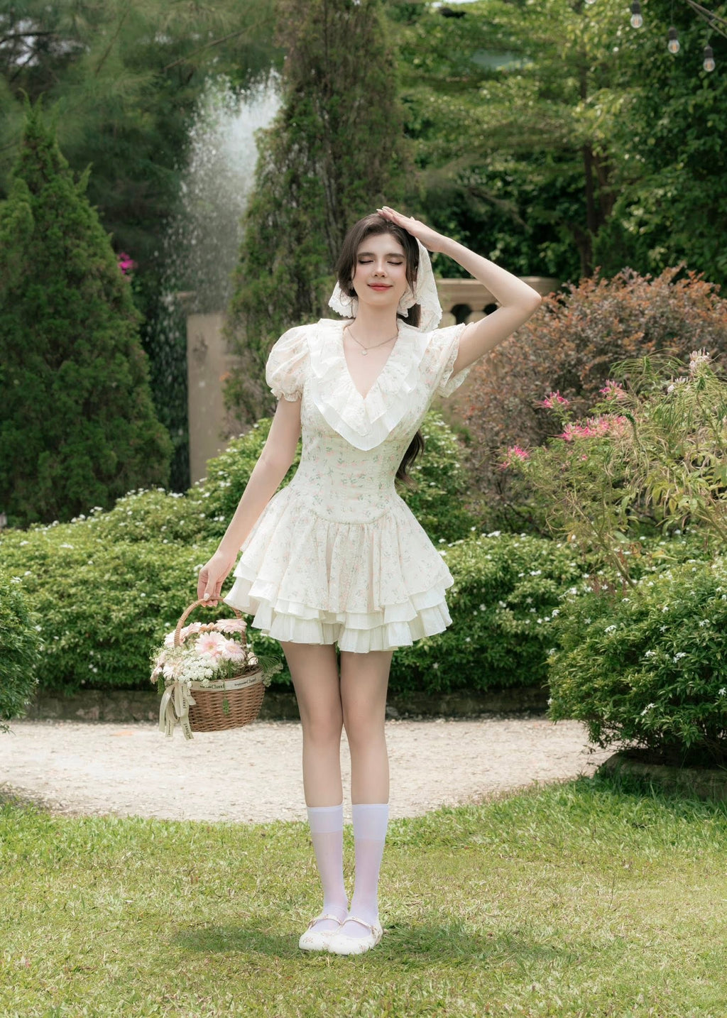 Yuchi dress with turban