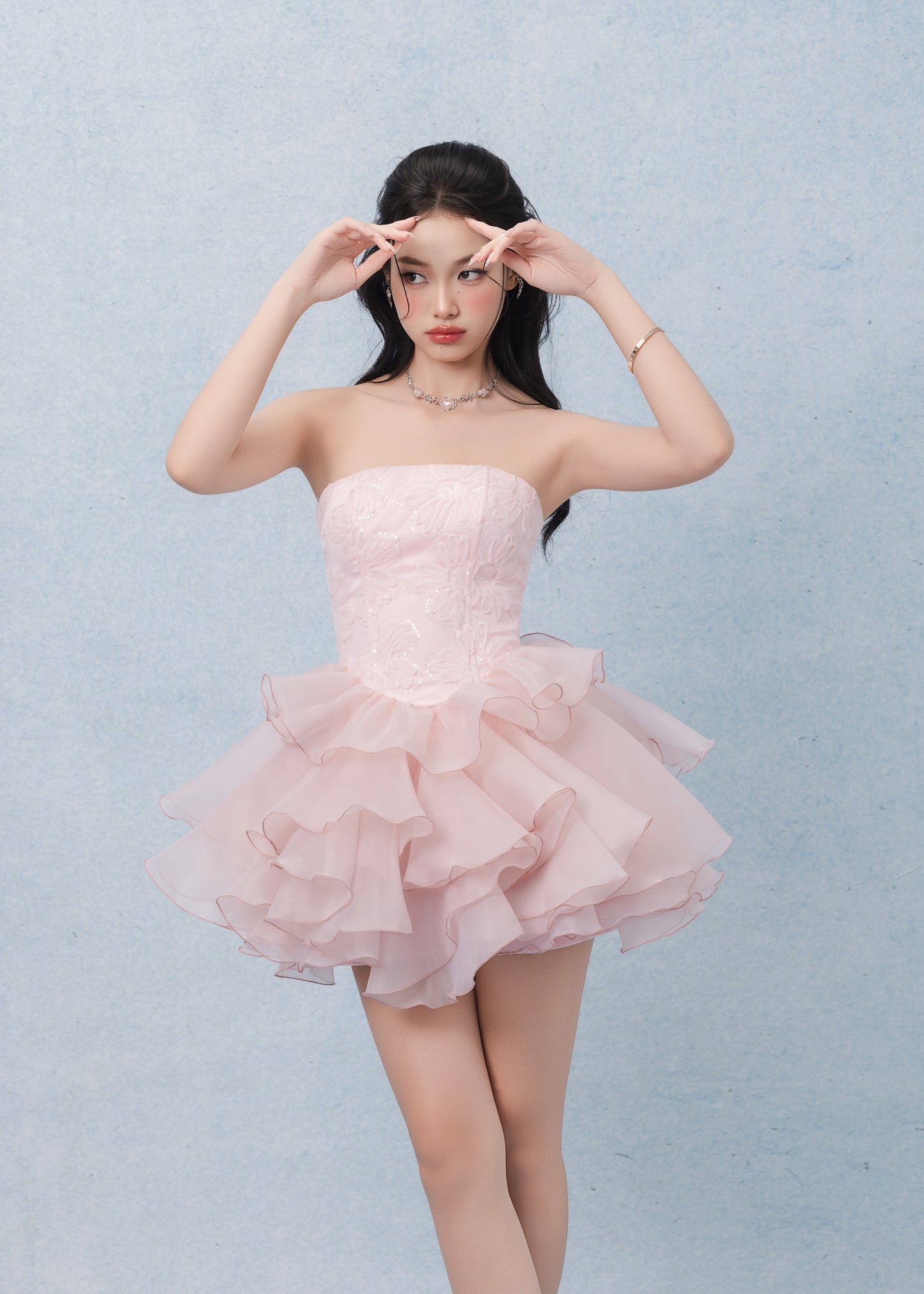 Lya Dress Pink Color ( ( Pre-Order 5days )