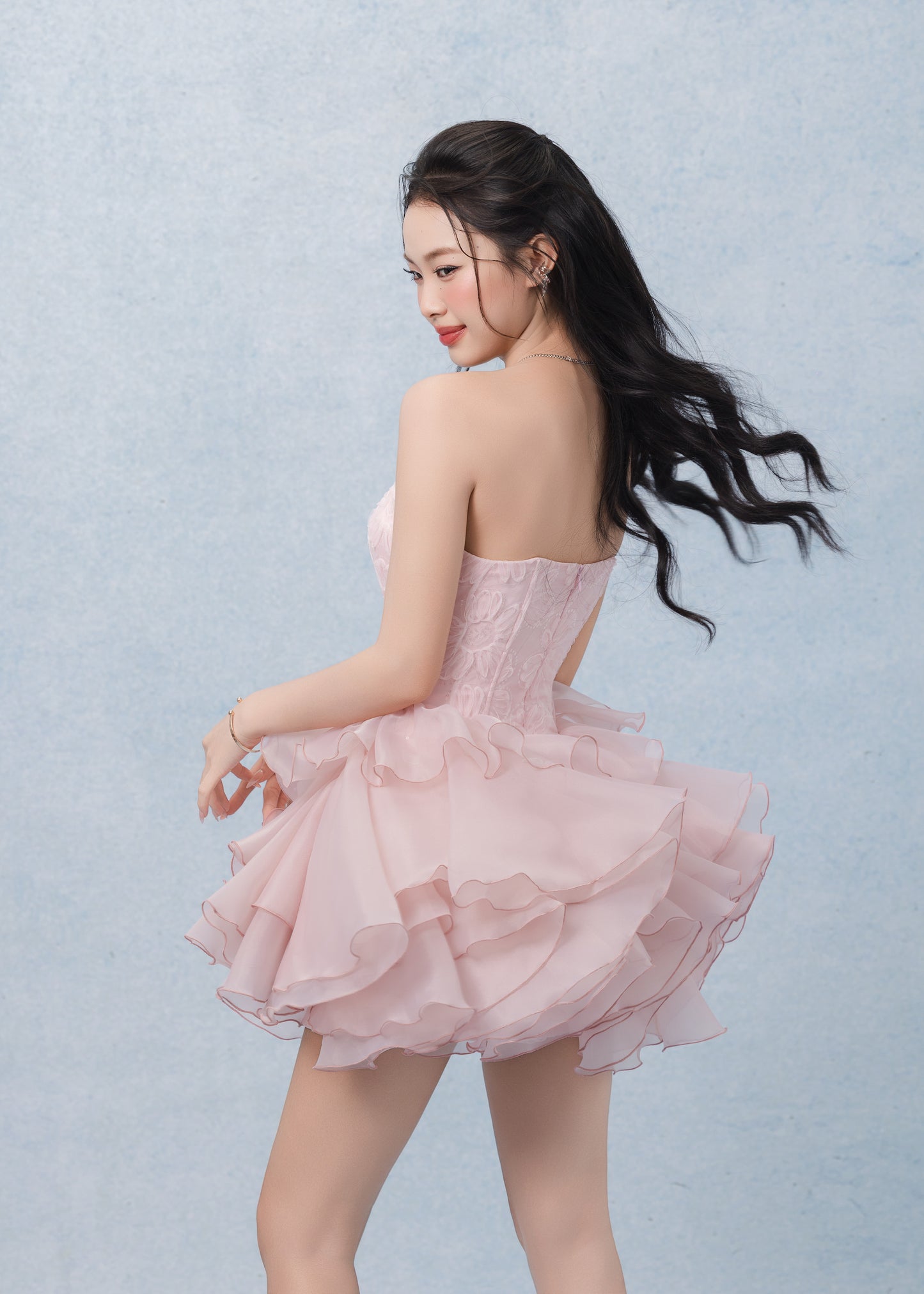 Lya Dress Pink Color ( ( Pre-Order 5days )