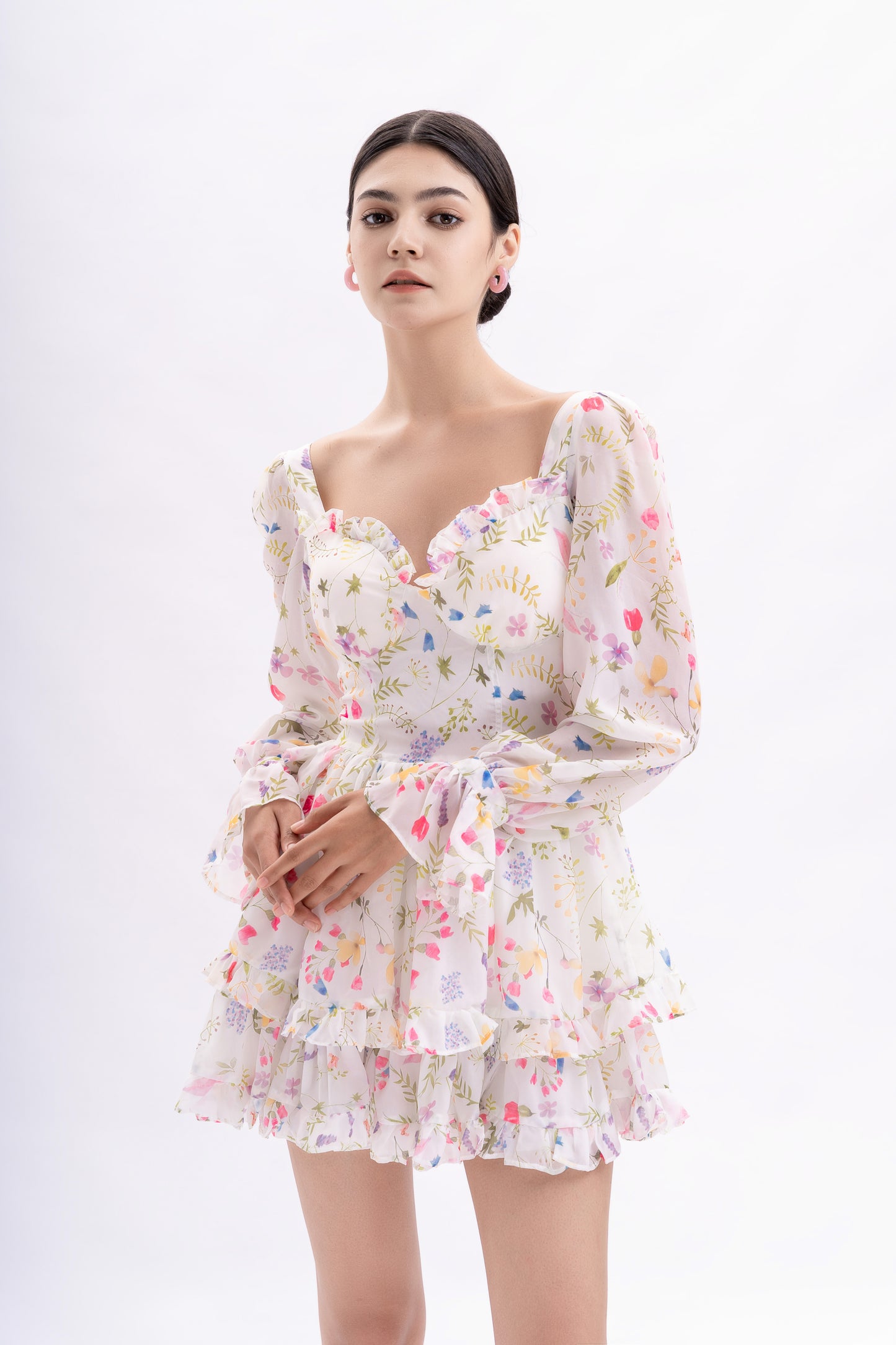 Katharina Flower Mini Dress