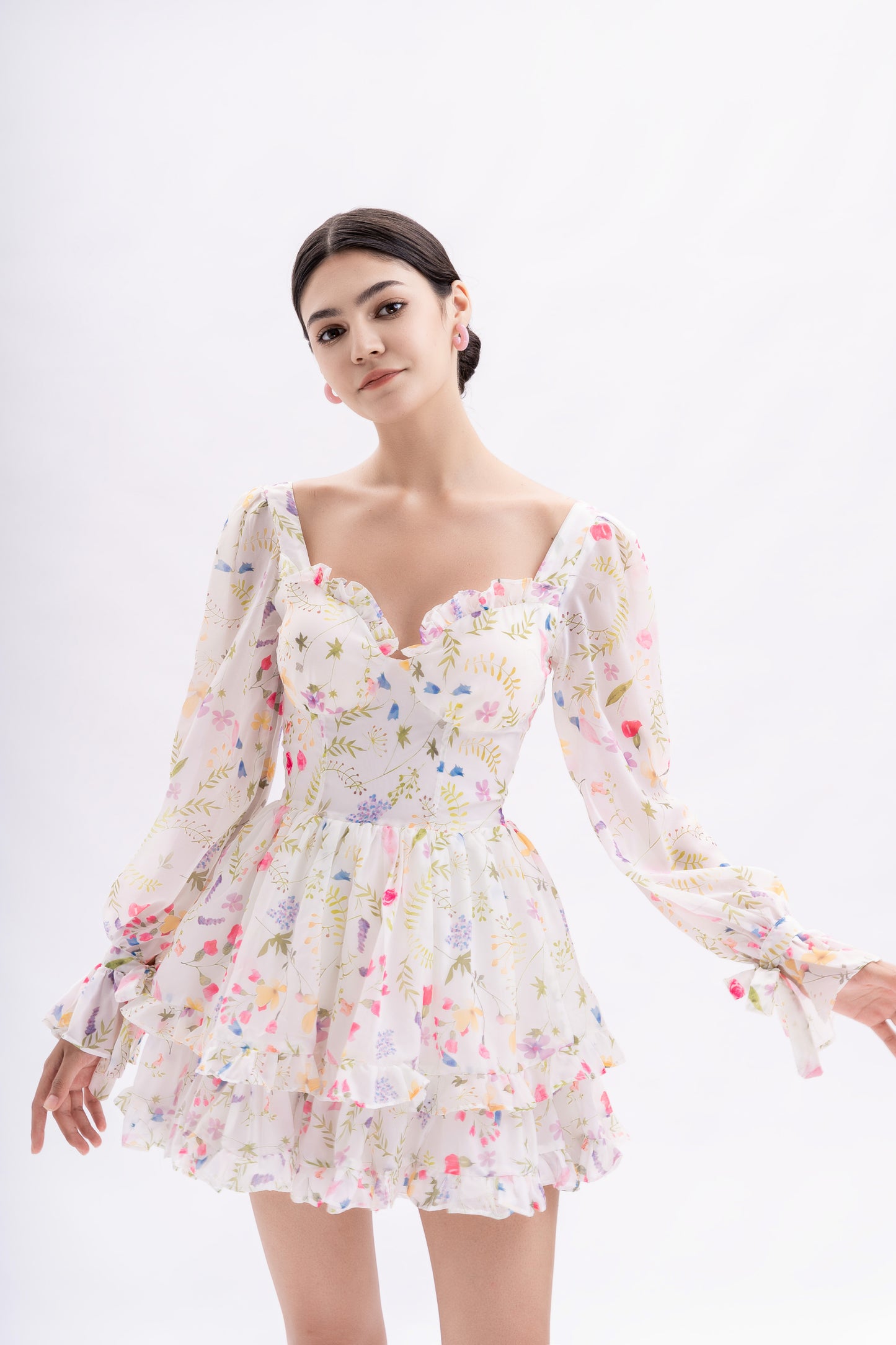 Katharina Flower Mini Dress